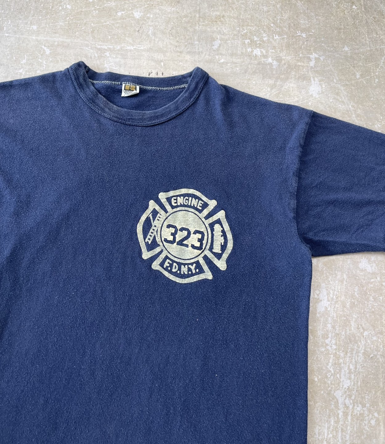 Vintage 70s Russell Athletic Gold Logo FDNY T-shirt image indicator(2)