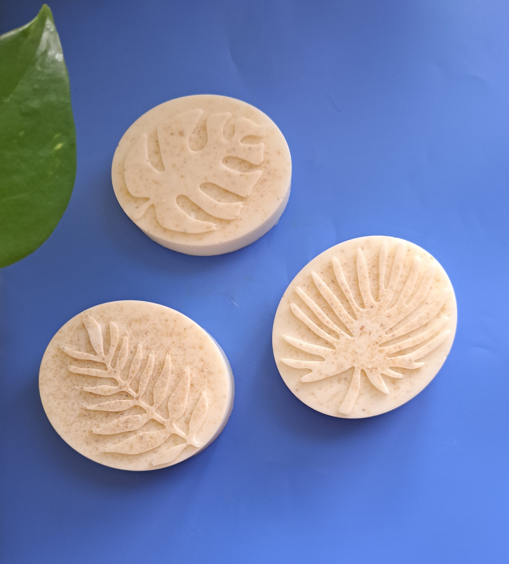 Set of 3 Oatmeal and Shea Butter Handmade Soaps