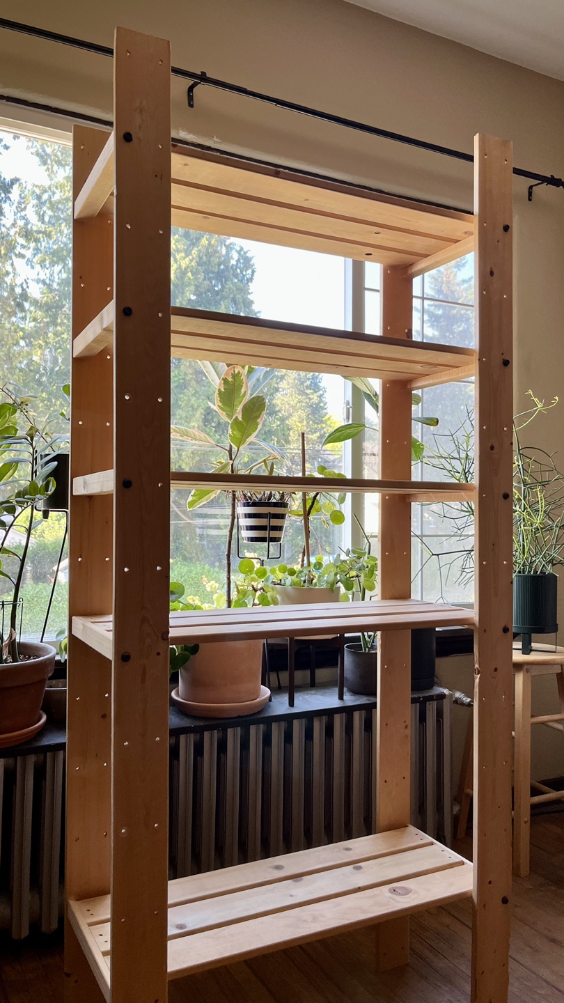 Wood Storage Shelving Unit image indicator(2)