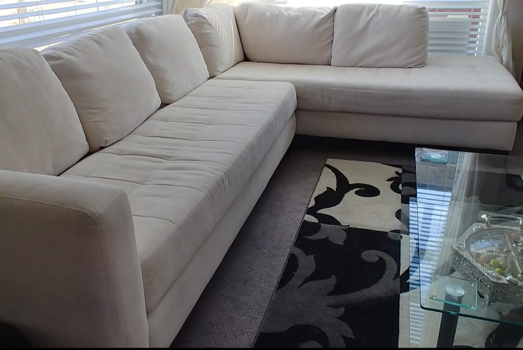 Fabric sectional sofa
