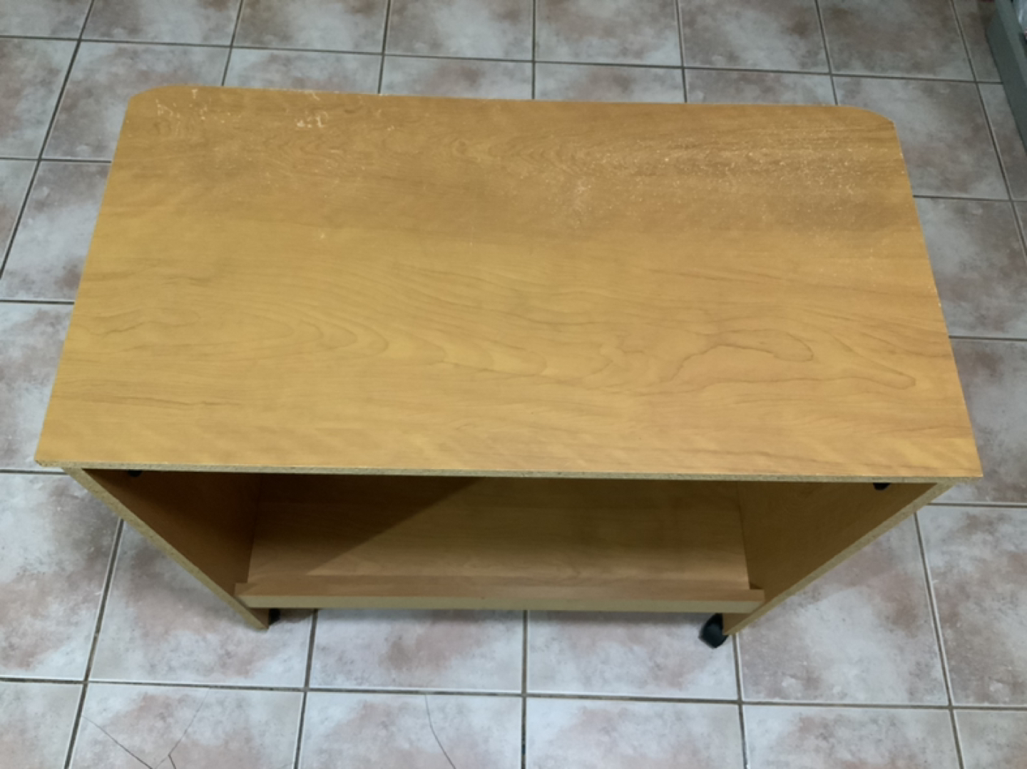 small desk with wheel #freecycle