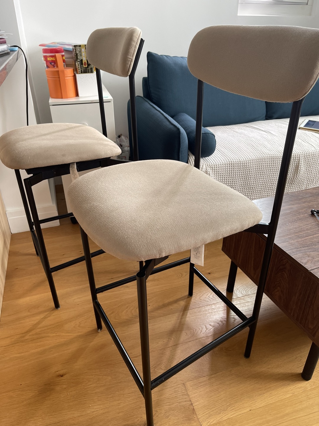 Pottery Barn Upholstered Wyatt Bar Stools - photo 4