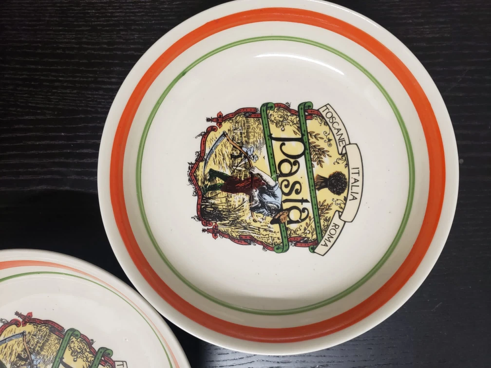 2 Italian style Pasta plates  thumbnail