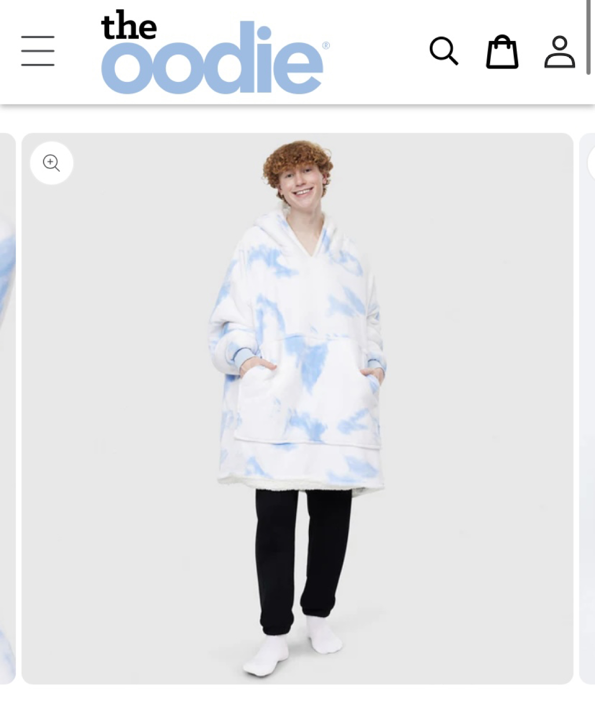 Blue Tie-Dye Oodie (Blanket Oodie) - photo 2