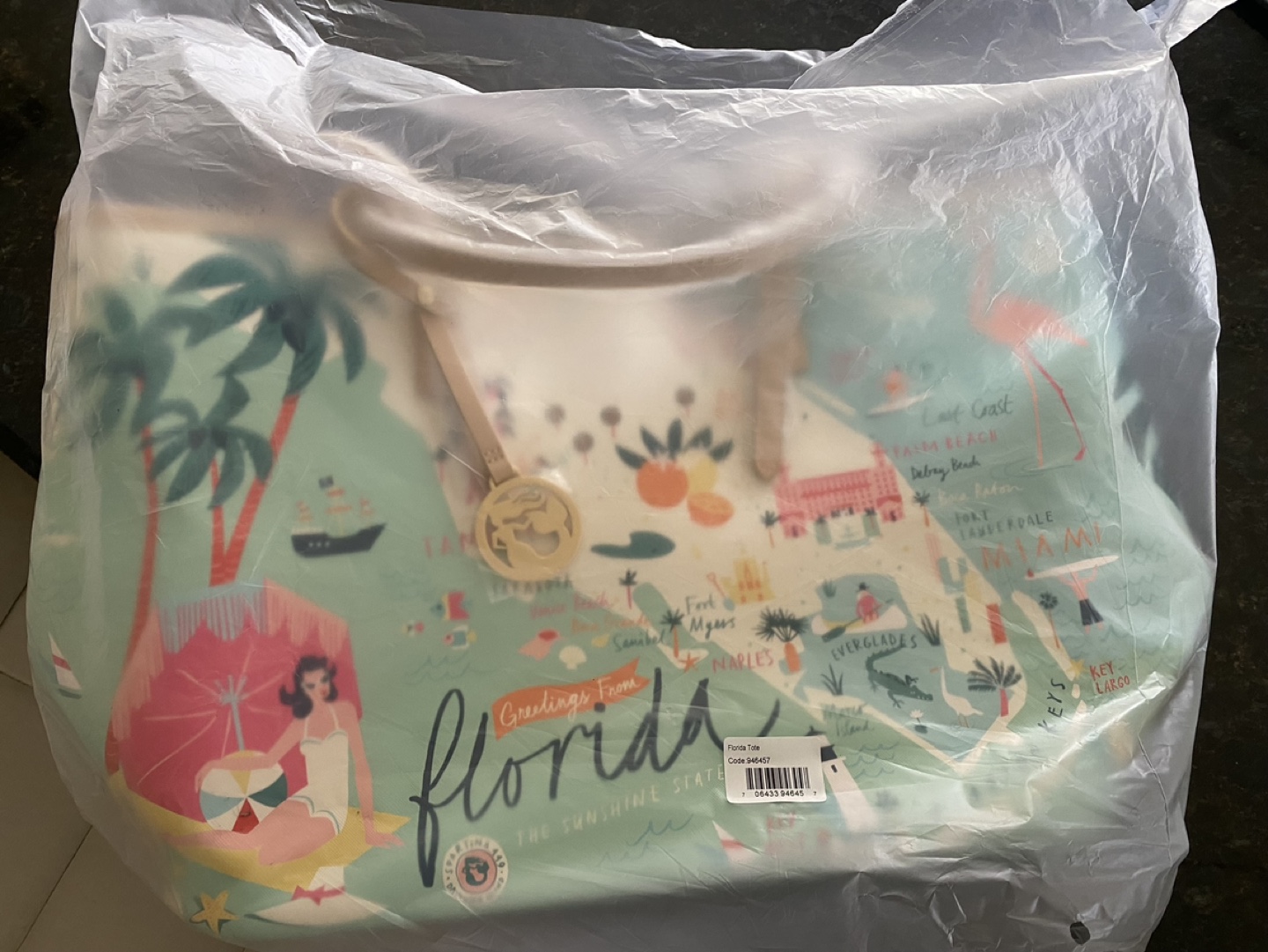 Spartina Florida Tote Bag * BNWT image indicator(2)