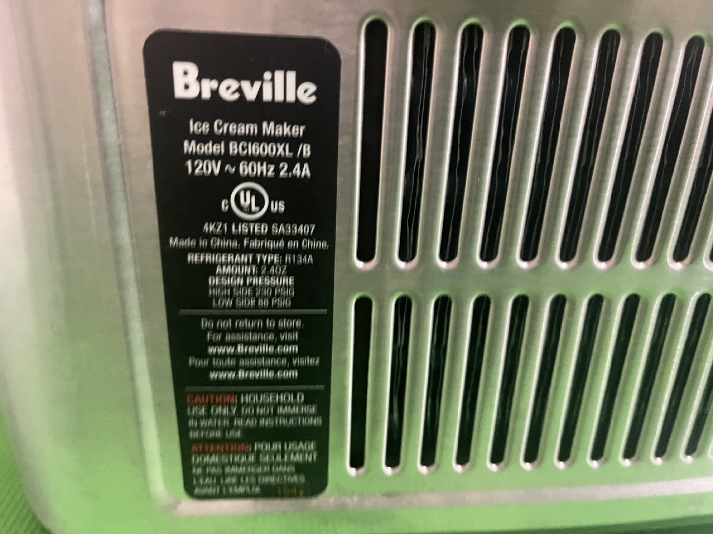 Breville BREBCI600XL "Smart Scoop" 1.5 quarts Ice Cream Maker