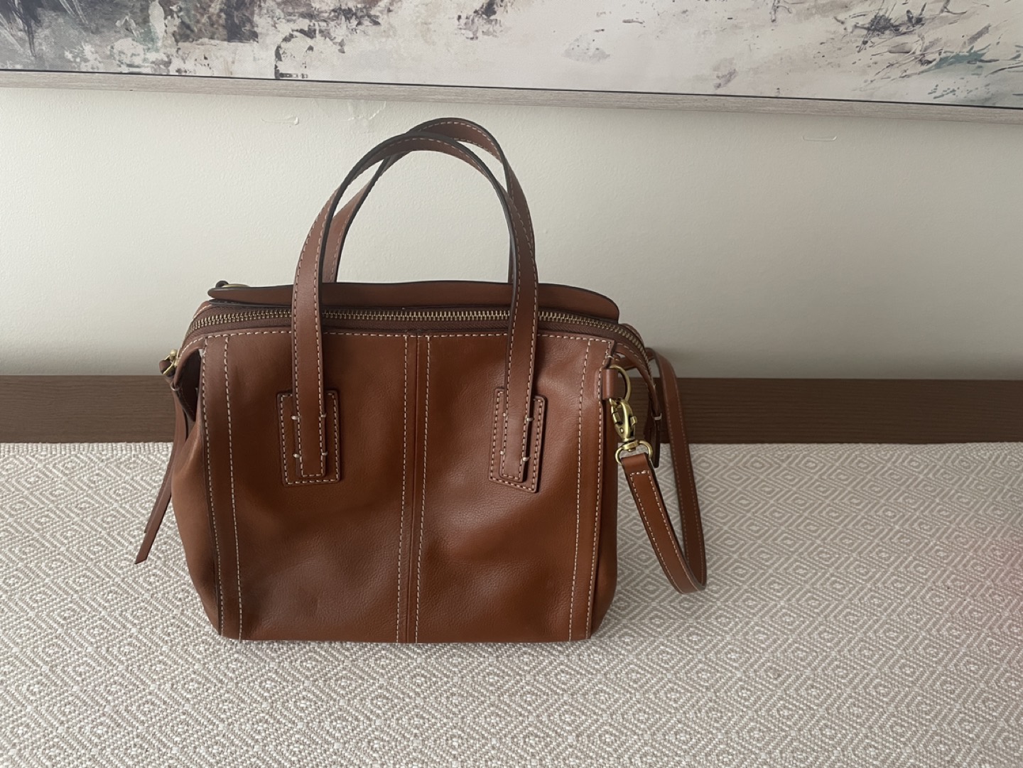 Fossil Mini Leather Satchel - photo 2