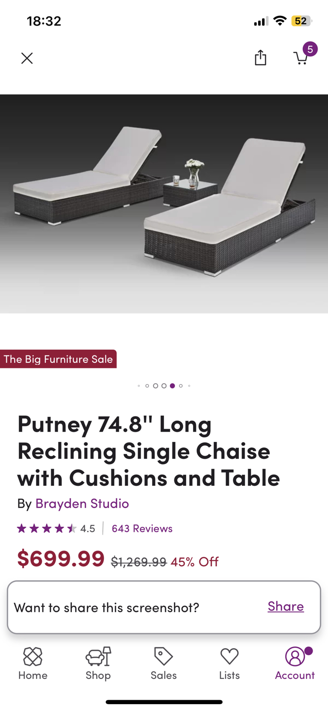 Recline Chaise set with table - photo 5