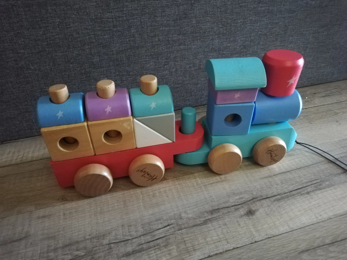wooden toy train - photo 2
