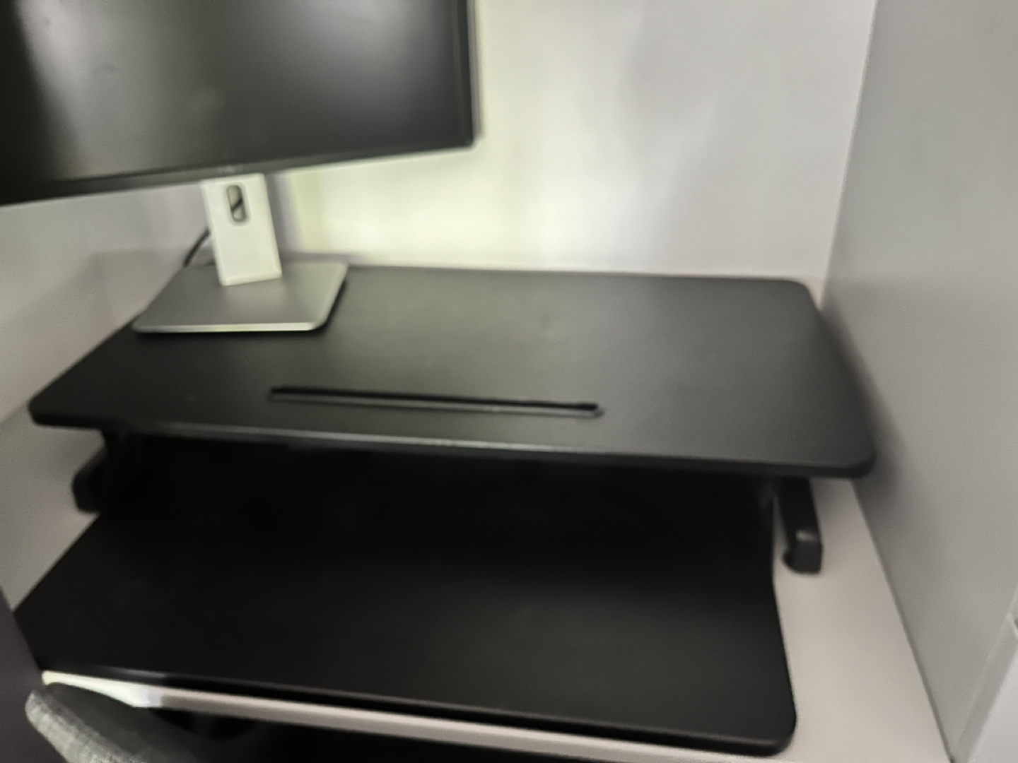Height Adjustable Standing Desk Converter (black) - photo 2