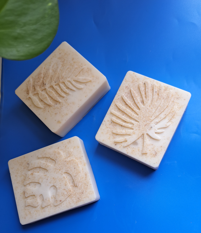 Set of 3 Oatmeal and Shea Butter Handmade Soaps
