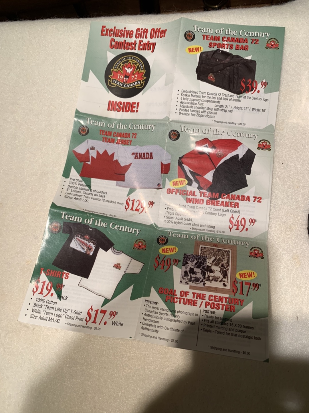 Rare 1972 TEAM OF THE CENTURY PAUL HENDERSON COLLECTIBLE PUCK ! image indicator(5)