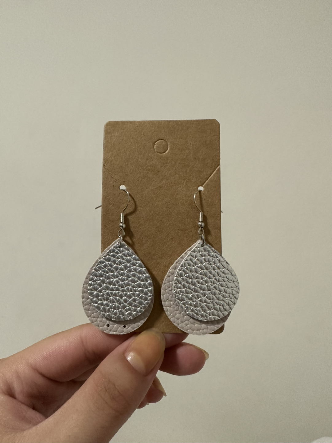Tear Drop Fabric Earrings