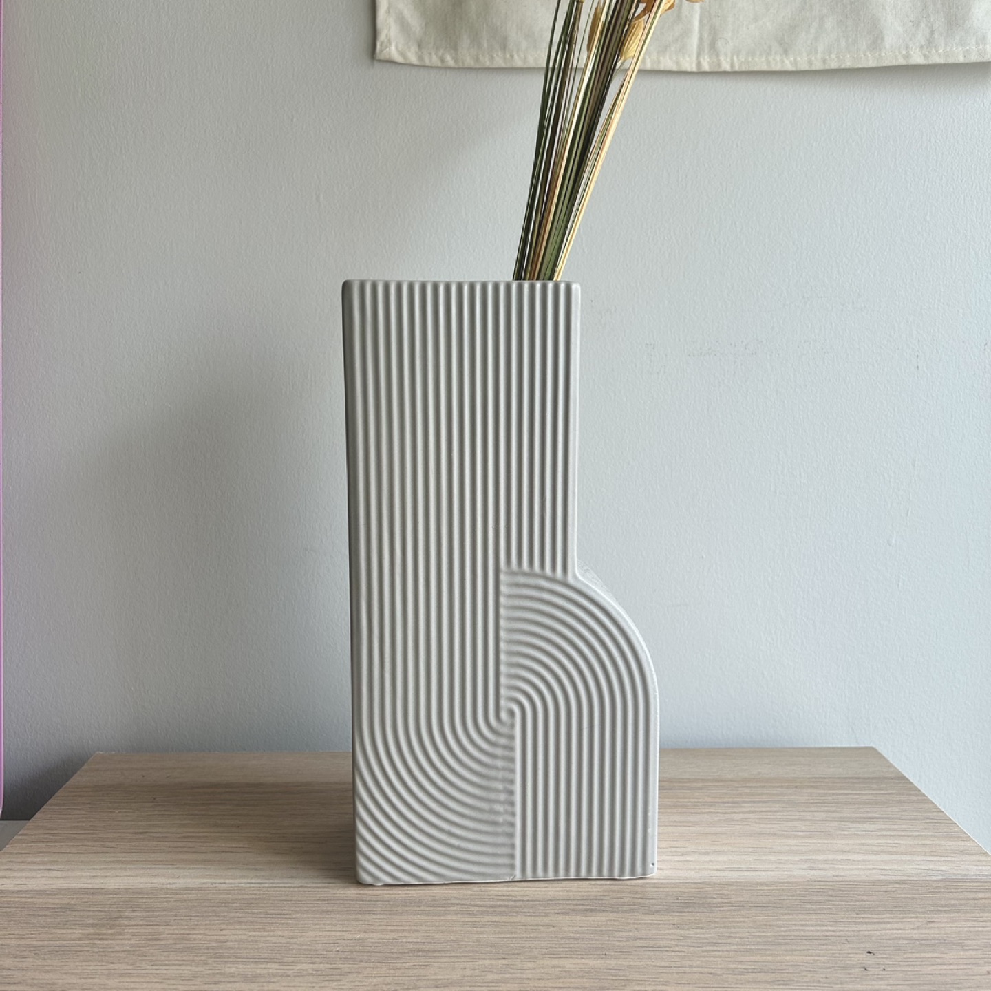Beige Grayish Vase