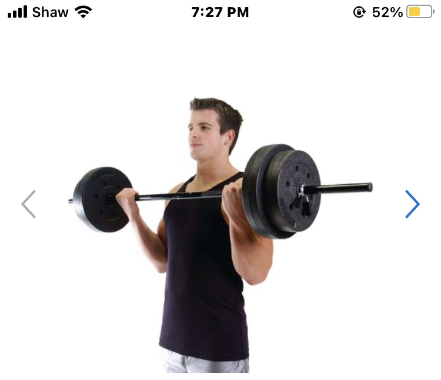 Vinyl weight set