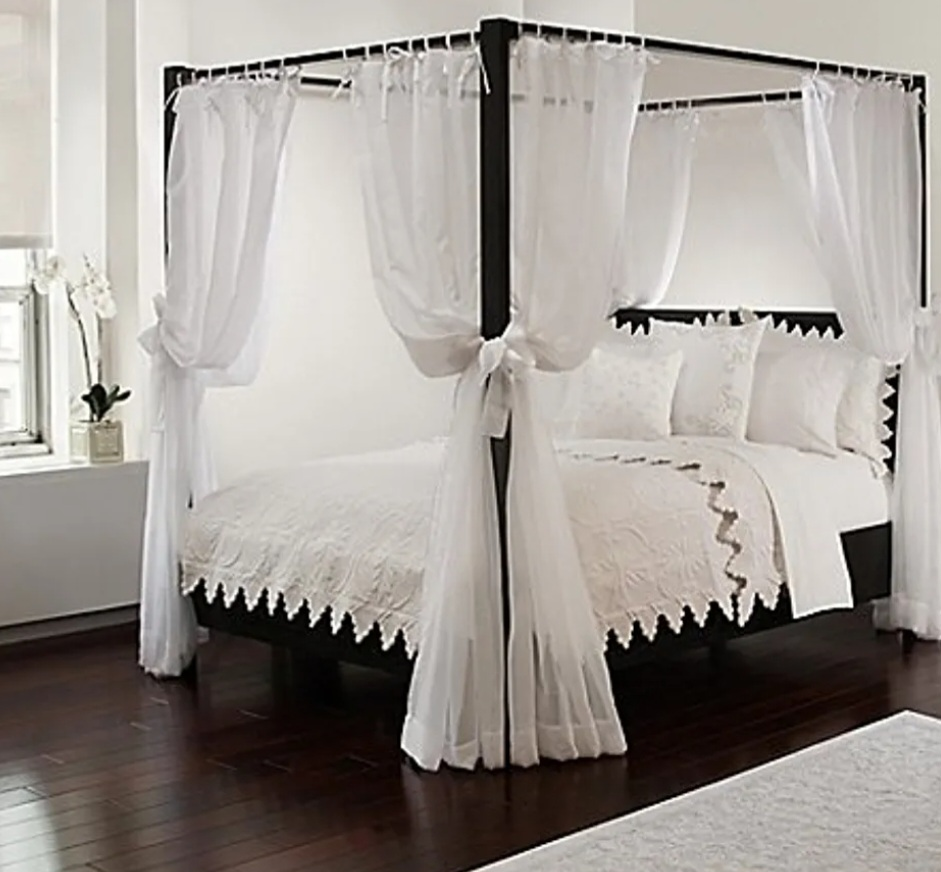 Queen Canopy Bed Frame-50% off market price (Moving Sale) image indicator(3)