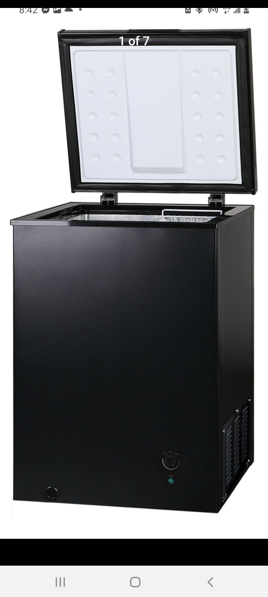 NEW Arctic King 3.5 cu. ft. Mini Room Chest Freezer BLACK thumbnail