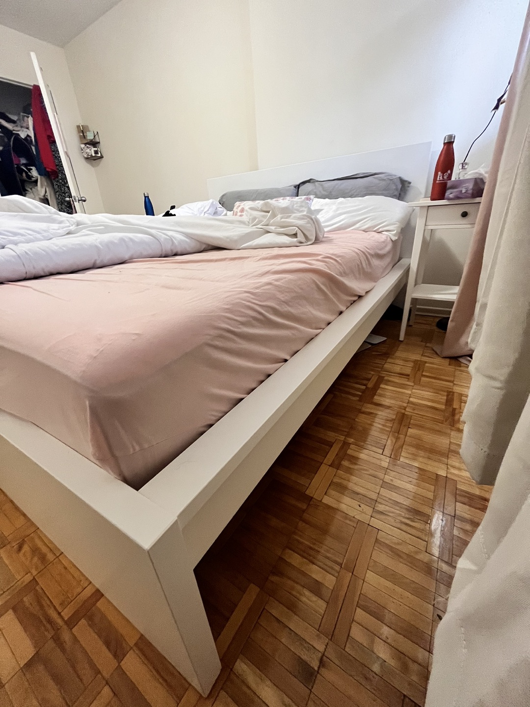 IKEA, queen bed and mattress - photo 3