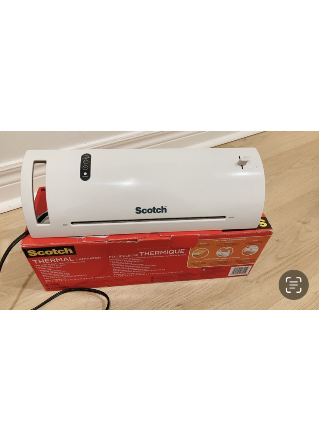 Scotch laminator + free more than 20 laminating pouches.