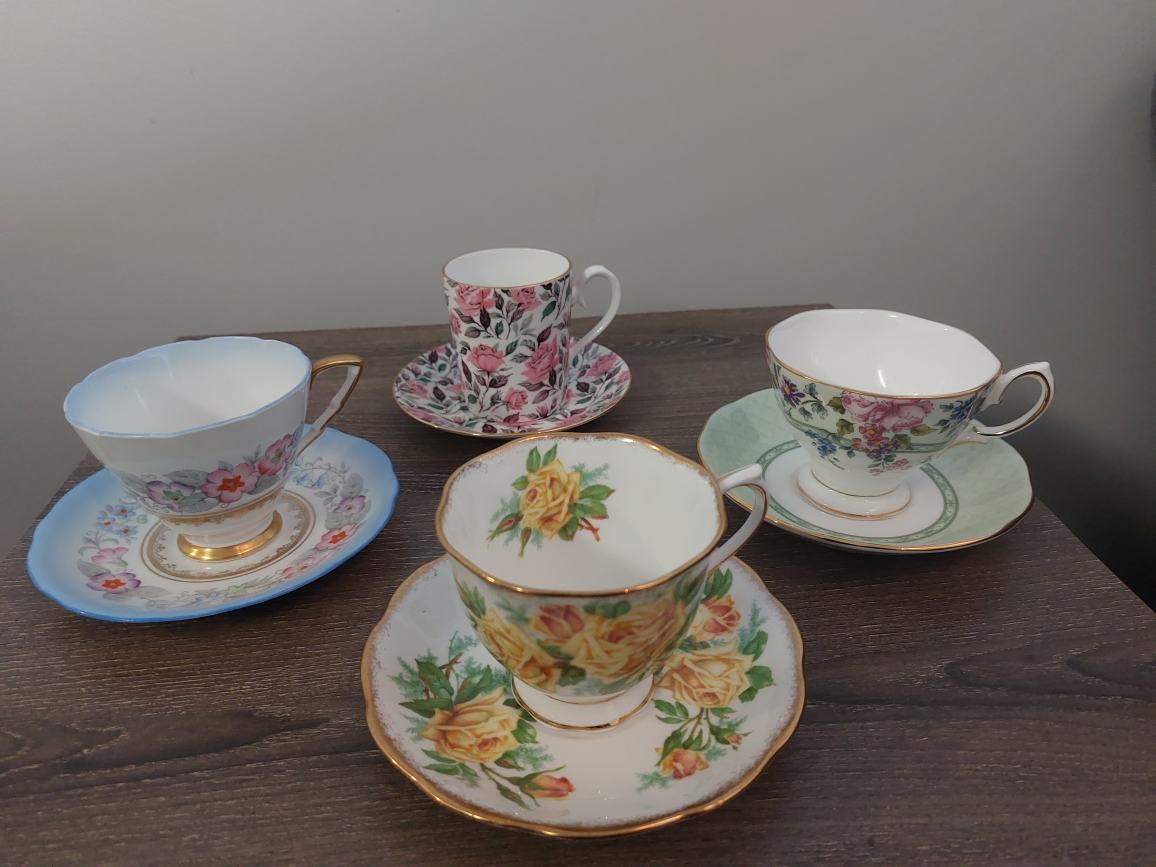 Cups and Saucers Royal Albert and Royal Stafford