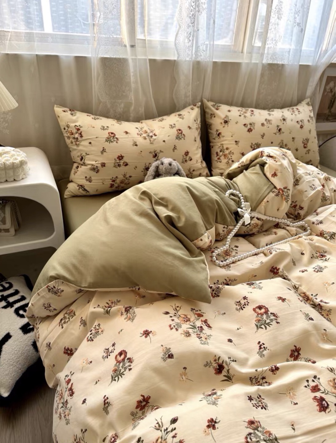 New 4 pcs bedding pillow cases+duvet cover+ bedding sheet - photo 2