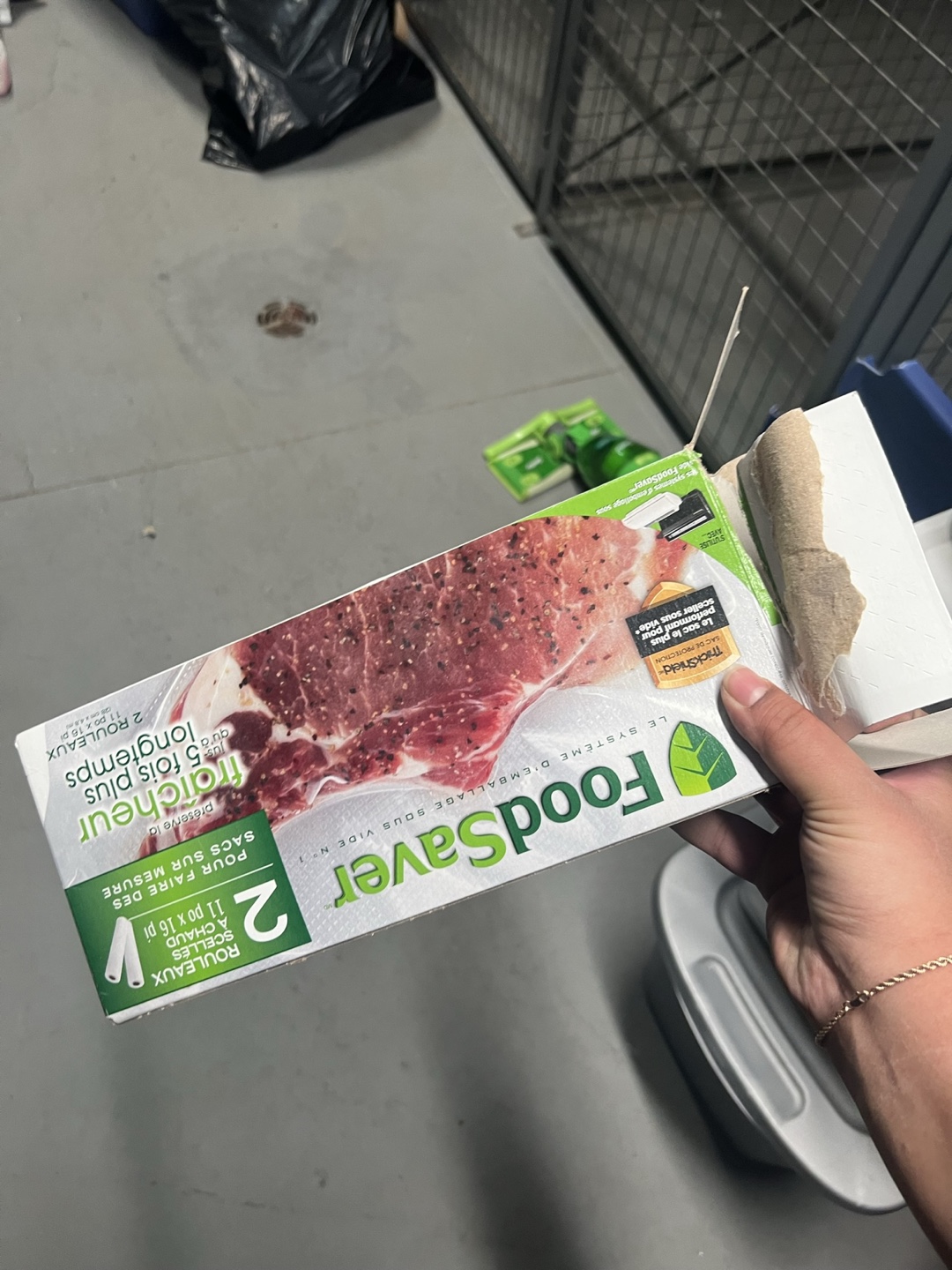 2/3 of a roll of vacuum sealing packaging thumbnail