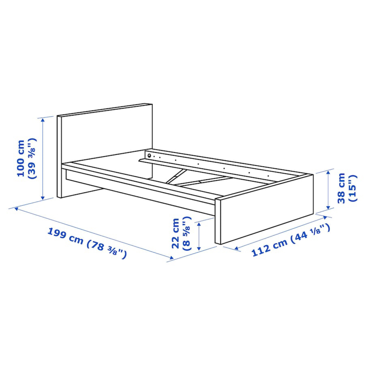 Bed frame twin - MALM - photo 2