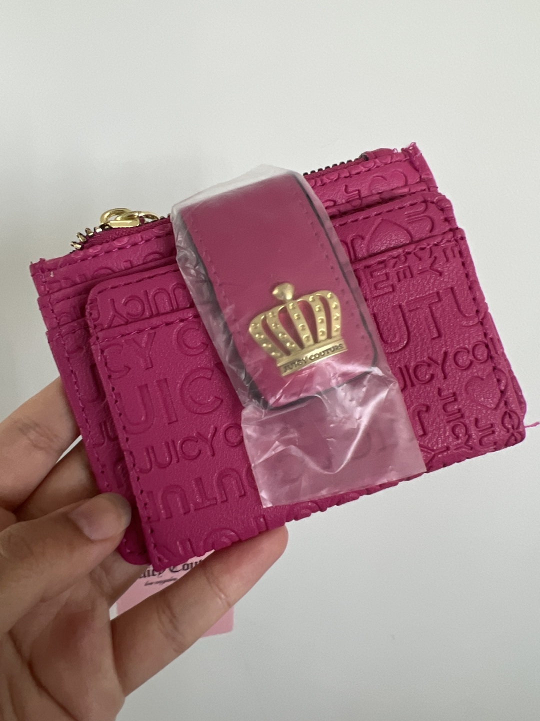 Embossed Juicy Couture Slim Wallet