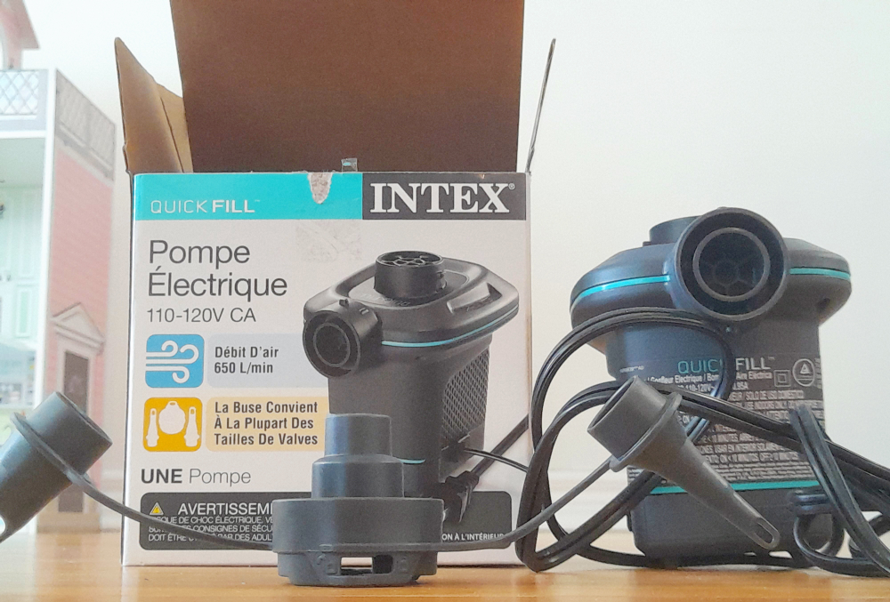 Portable Intex Quick-Fill Ac Electric Air Pump, 110-120V