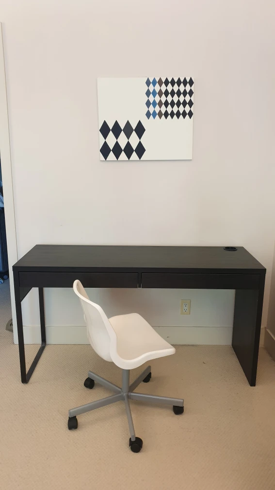 ubc) ikea MICKE desk + chair set $80