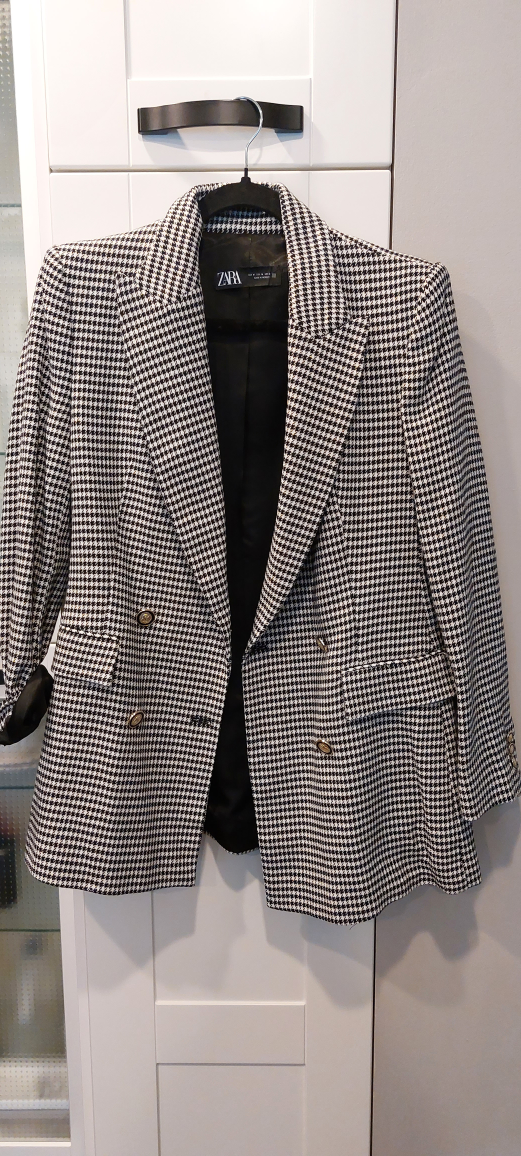 Zara Houndstooth Blazer