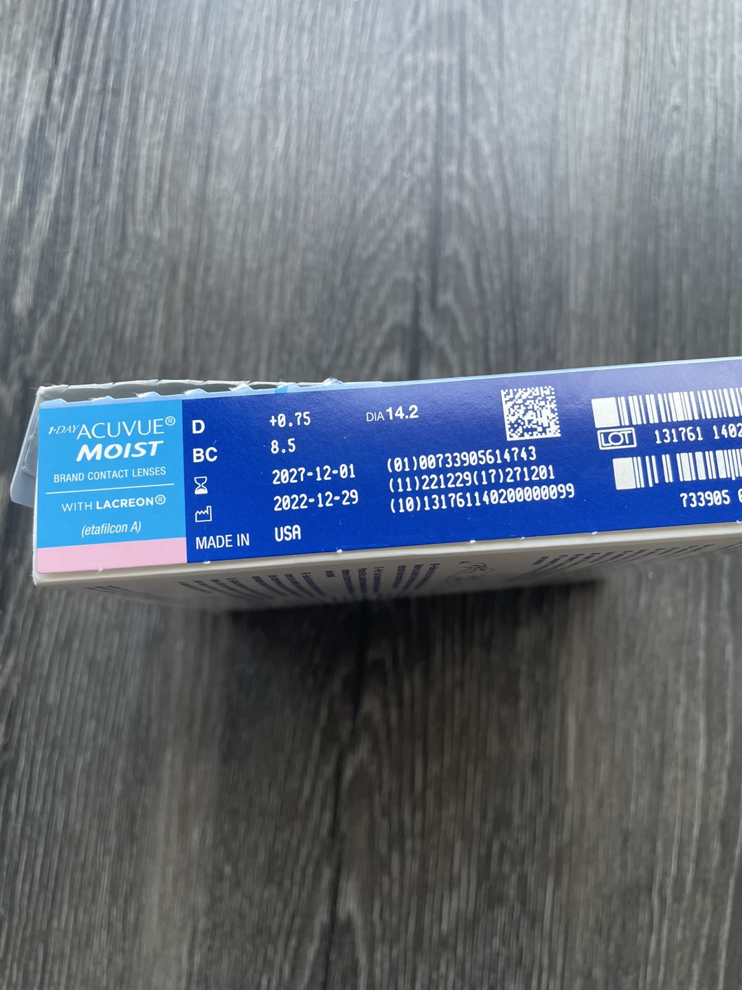 Acuvue moist 1-day +0.75 - photo 2