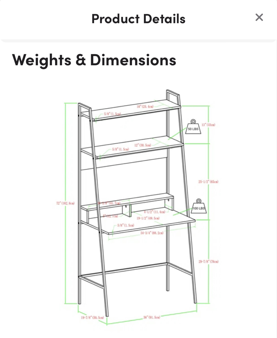 Little Italy Leaning/Ladder Desk by Trent Austin Design - photo 3