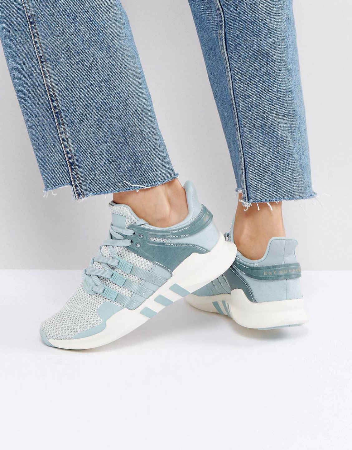 adidas Size 6.5 Originals Green EQT Support Sneakers thumbnail