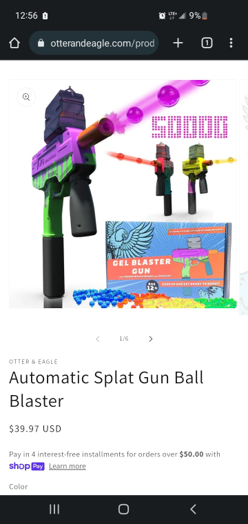 Automatic splat gel blaster toy thumbnail