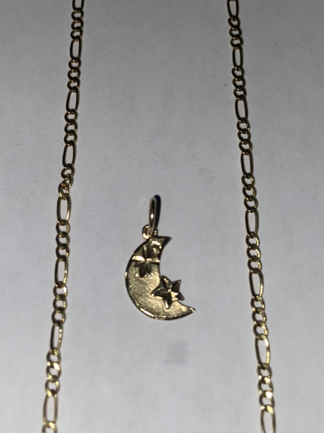 14k Gold Chain & 10k Moon🌙 & Star⭐️ Pendant thumbnail