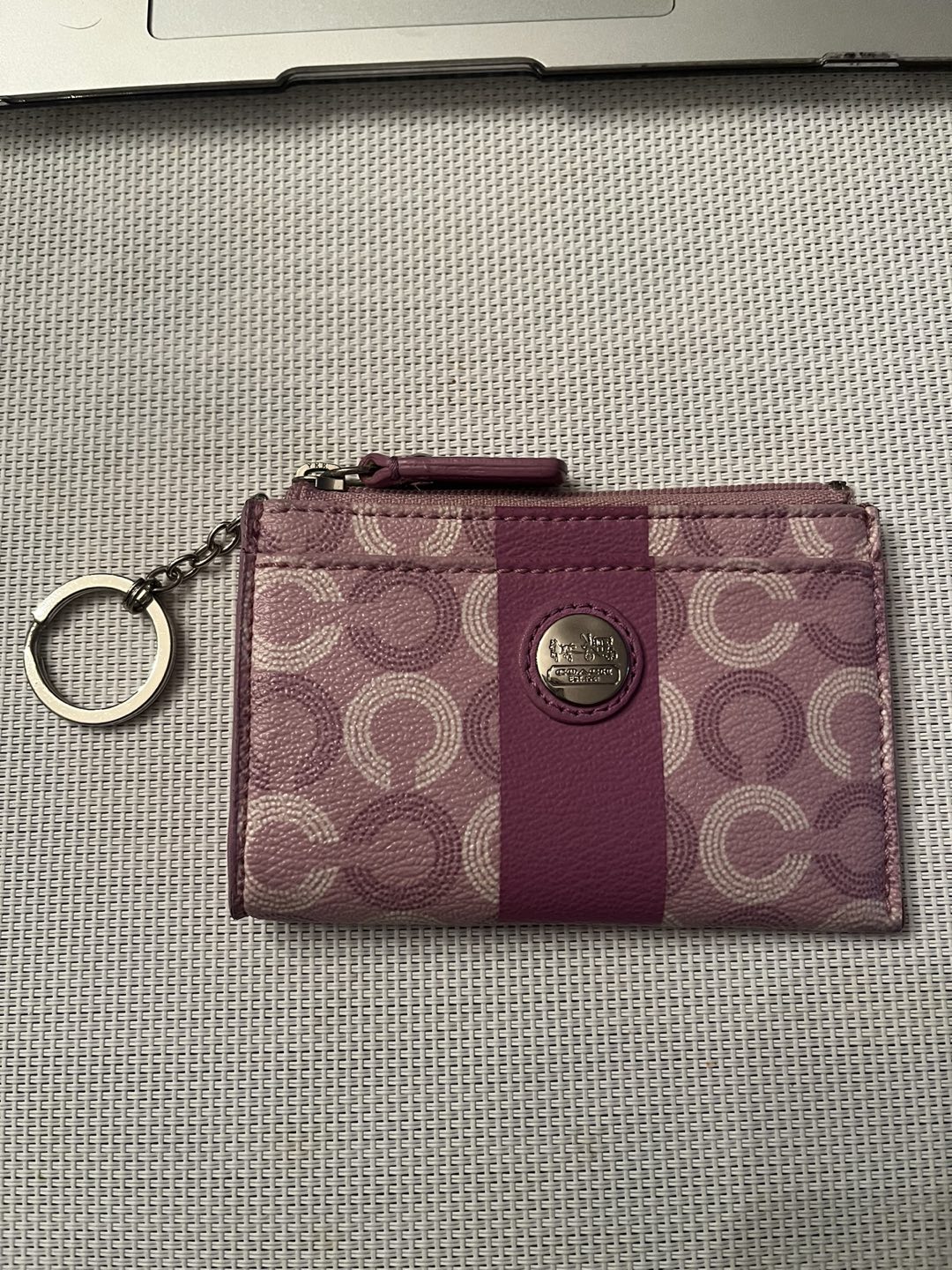 COACH Mini Skinny ID Case Crossgrain Card Holder thumbnail
