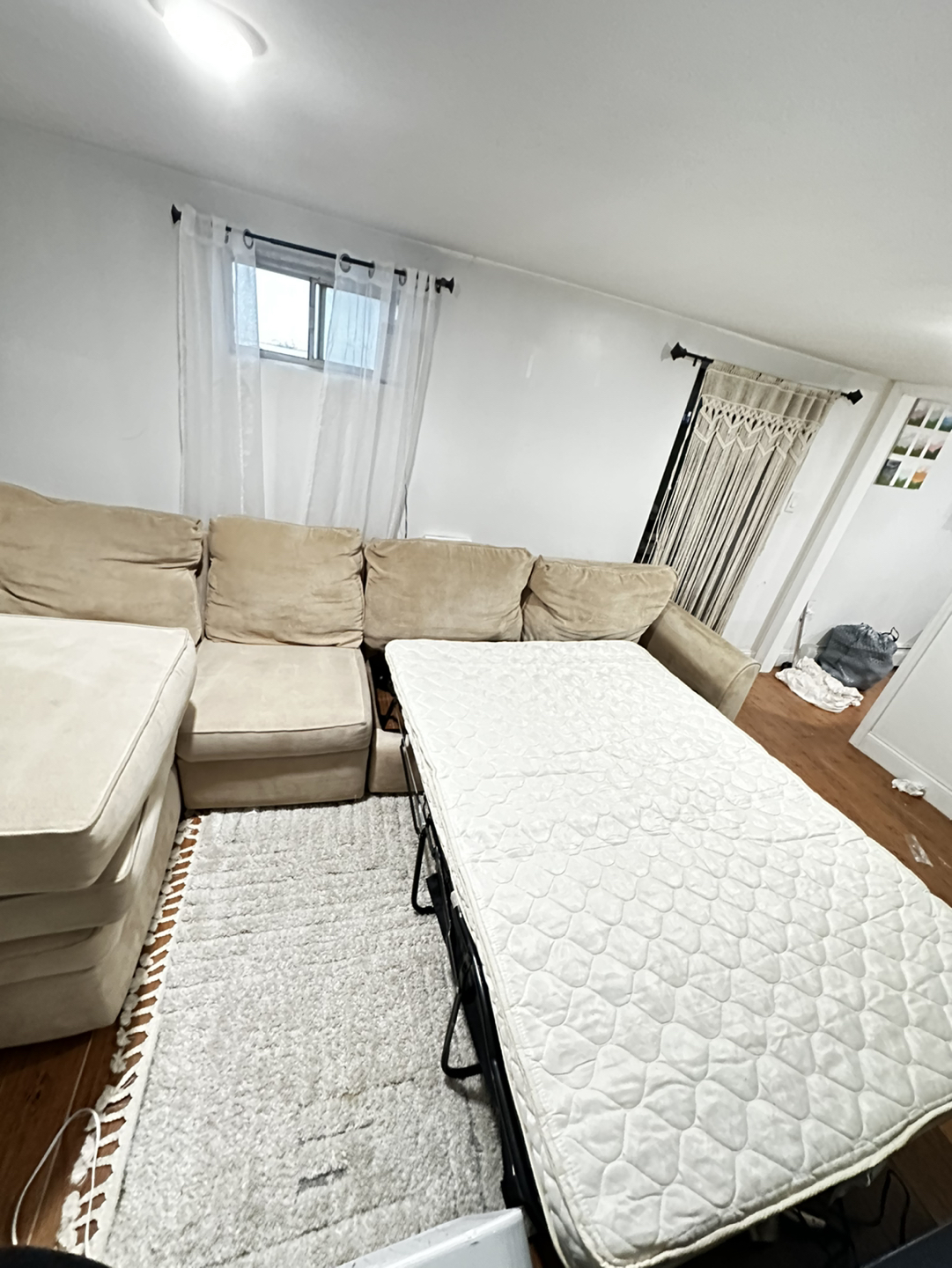 Moving sale! Sectional couch with sofa bed! Must go before - photo 2