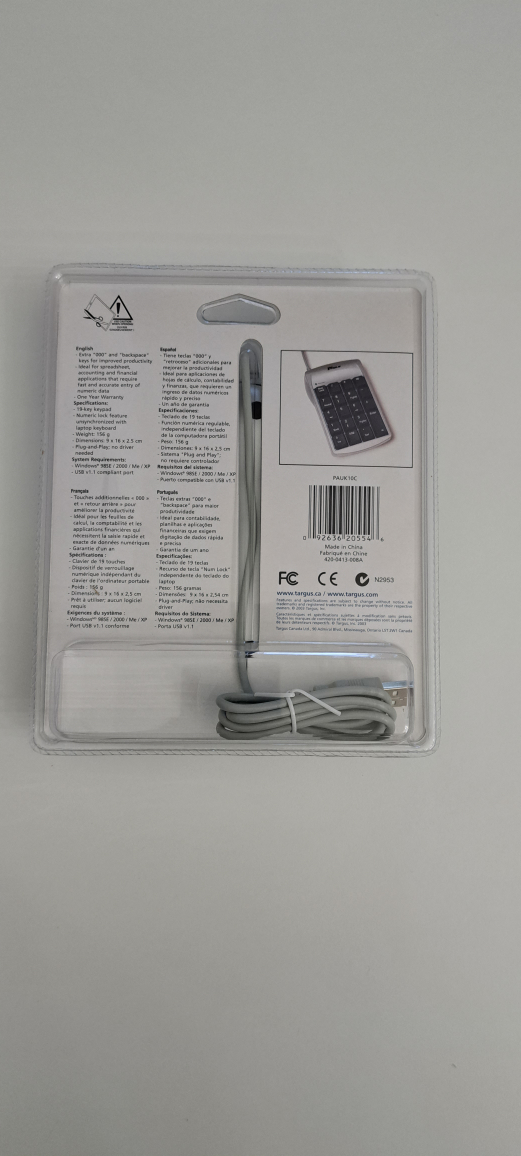 Ultra mini USB keypad Targus image indicator(2)