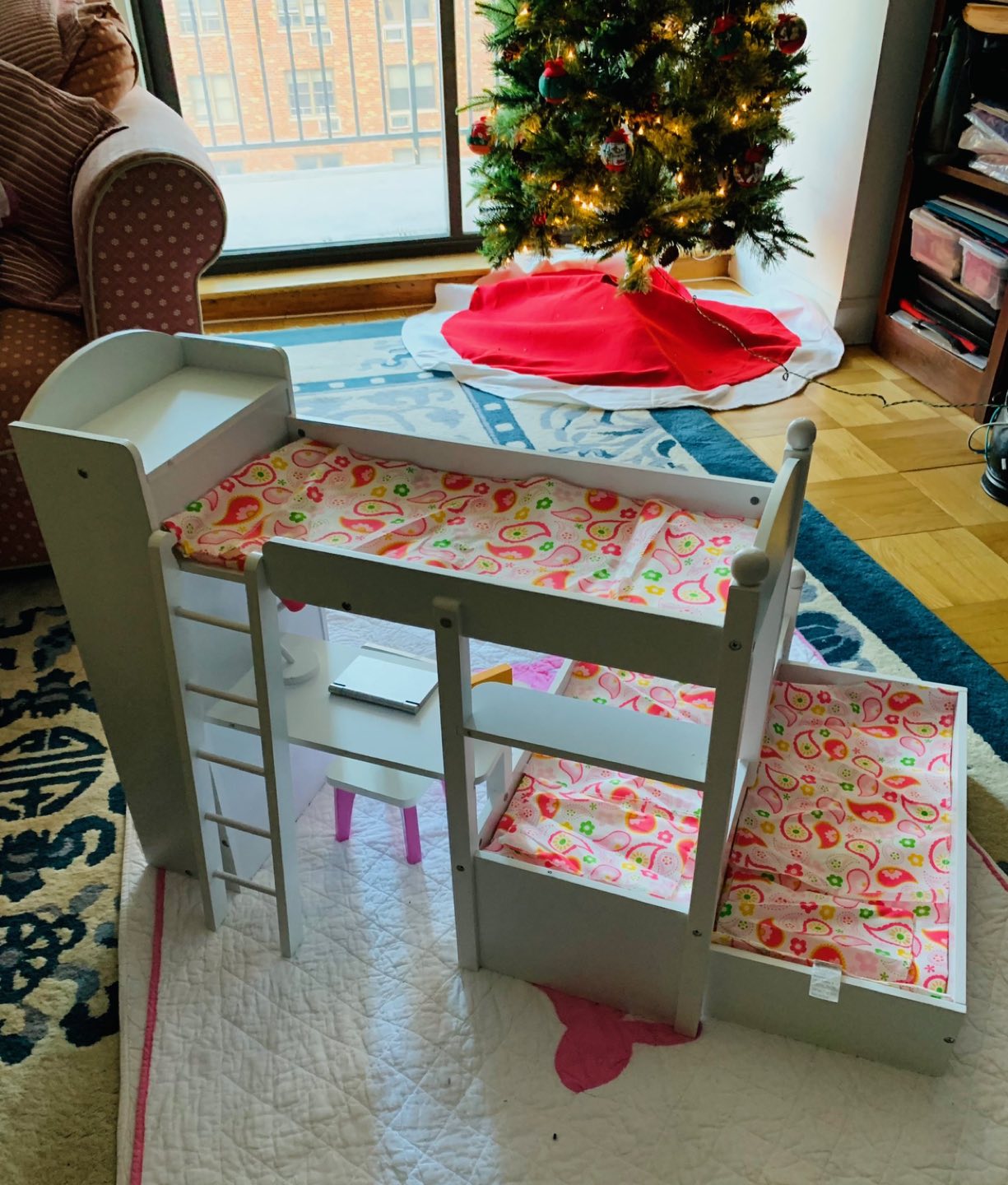 BUNK BEDS WITH TRUNDLE FOR AMERICAN GIRL DOLLS - photo 3