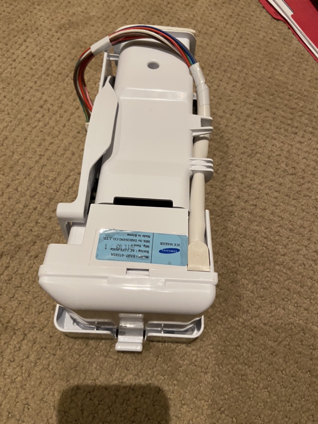 Samsung refigerator ice maker unit image indicator(4)