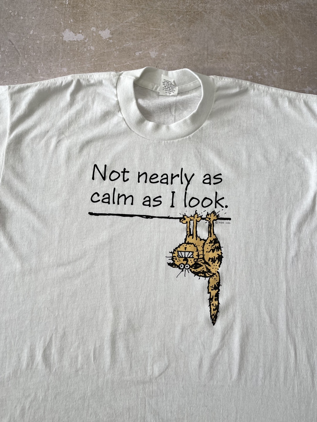 Vintage Cat Joke Tee Single Stitch - photo 3