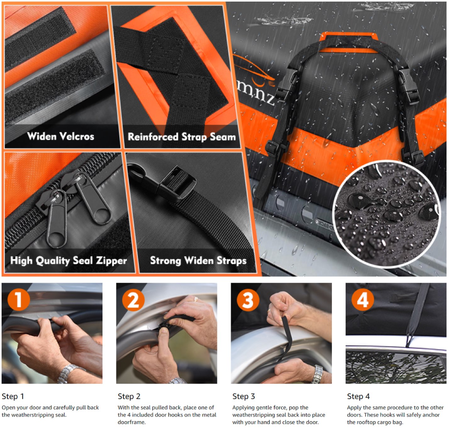 Car roof bag cargo carrier - photo 4