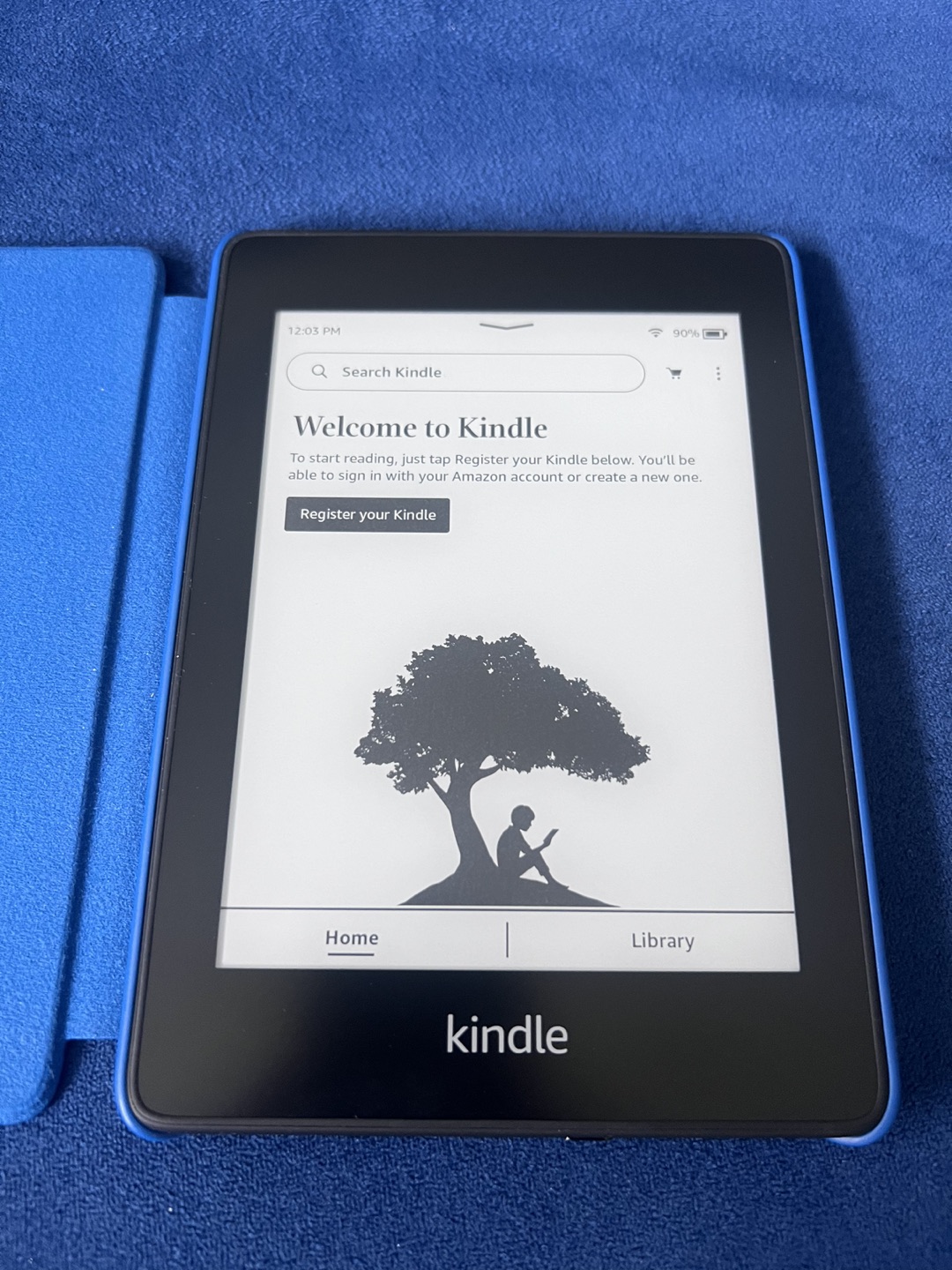Kindle paper white with genuine case