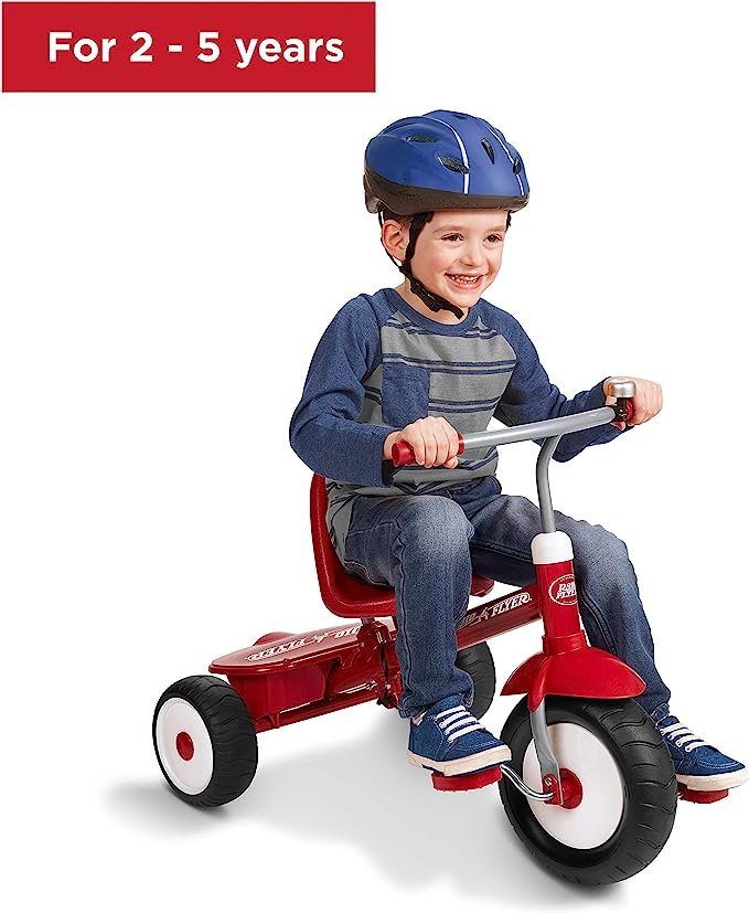 Radio Flyer Deluxe Steer and Stroll Trike, Red - photo 3