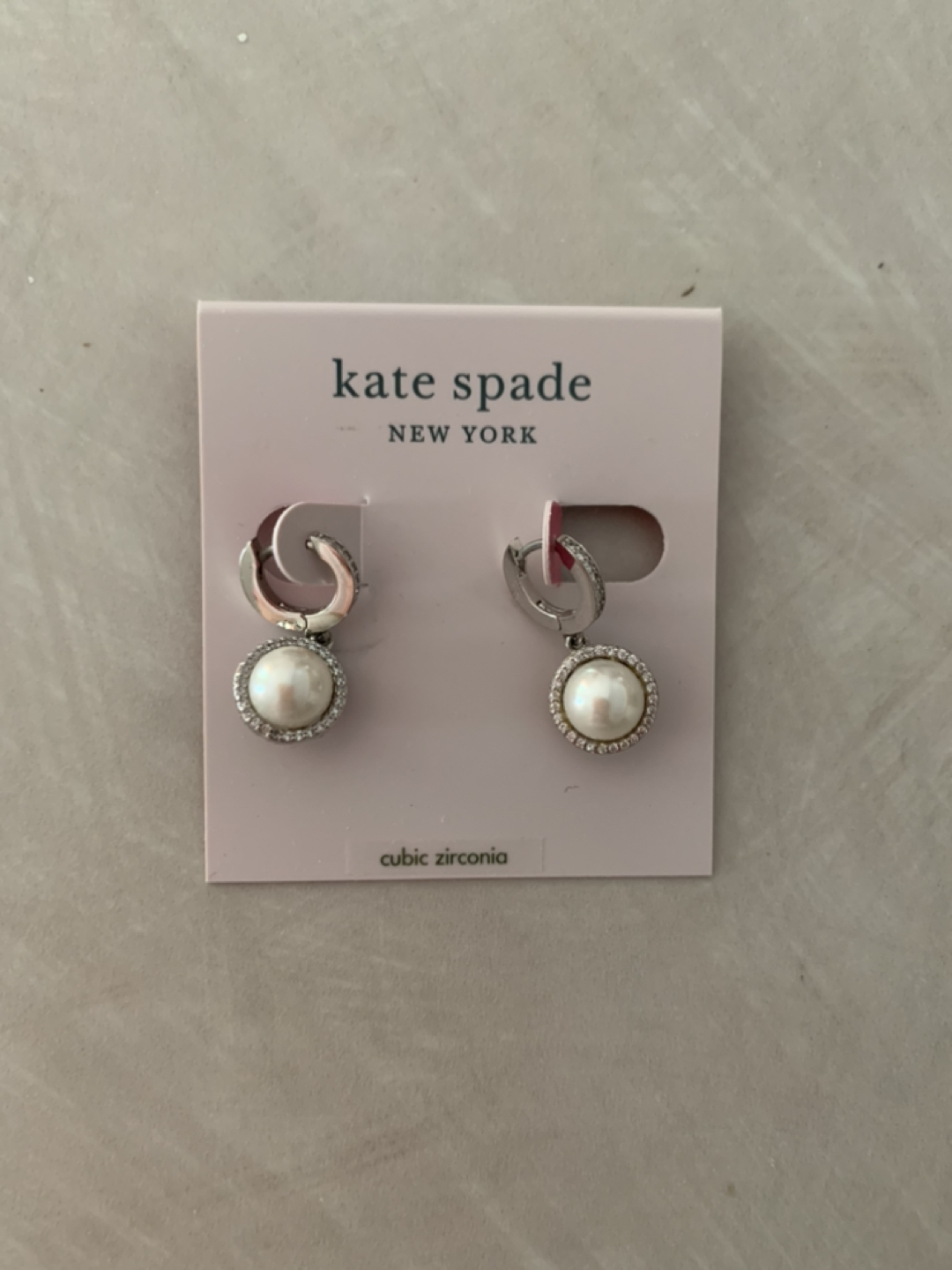 Pearl earrings Kate spade