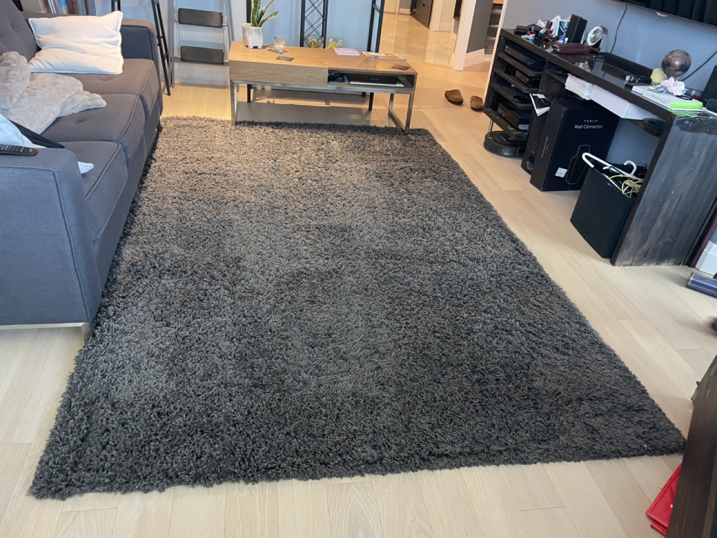 Grey Shag rug