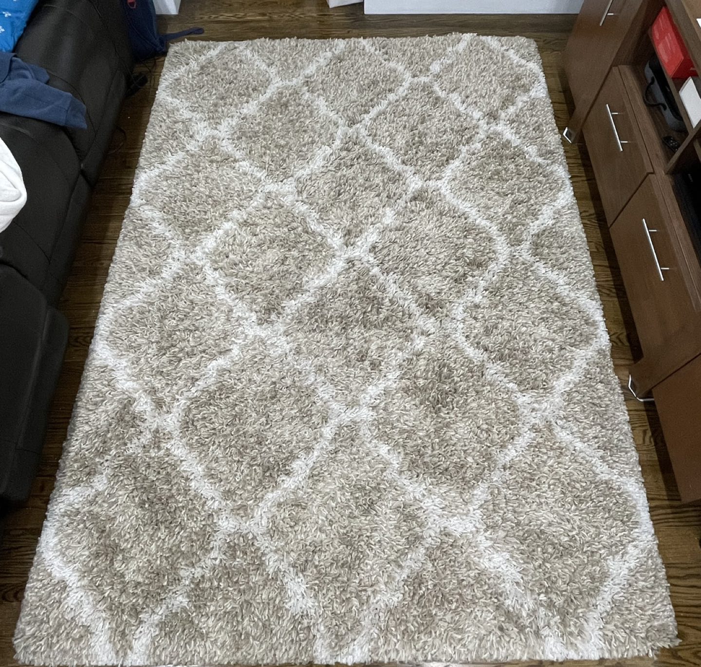 Area Rug Shag size 5ft 3in by 7ft 5inch