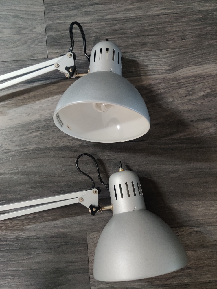 2 Ikea Silver Work Lamp - photo 5