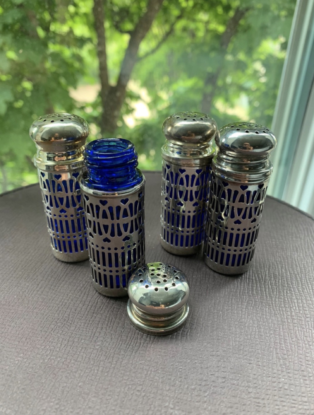 Silver plated Salt & Pepper Shakers ($25 for the 4) - photo 2
